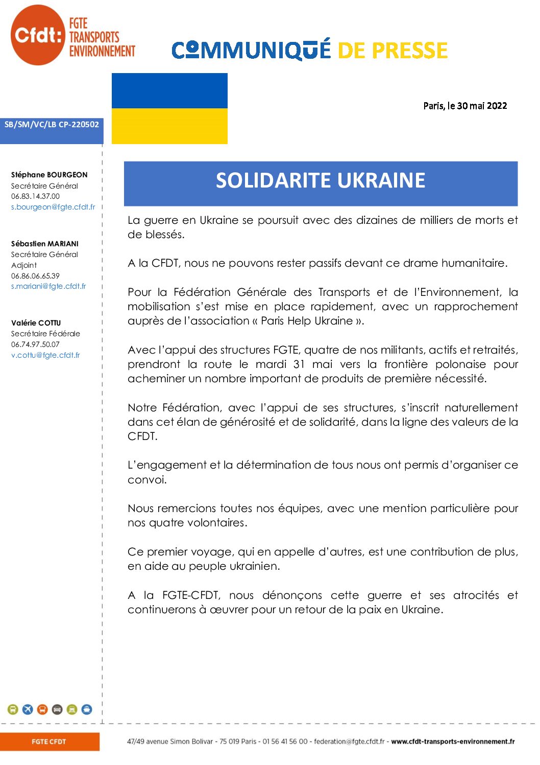 Solidarité Ukraine